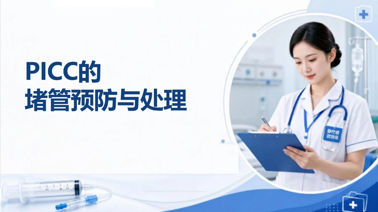 PICC的堵管预防与处理-医护课栈