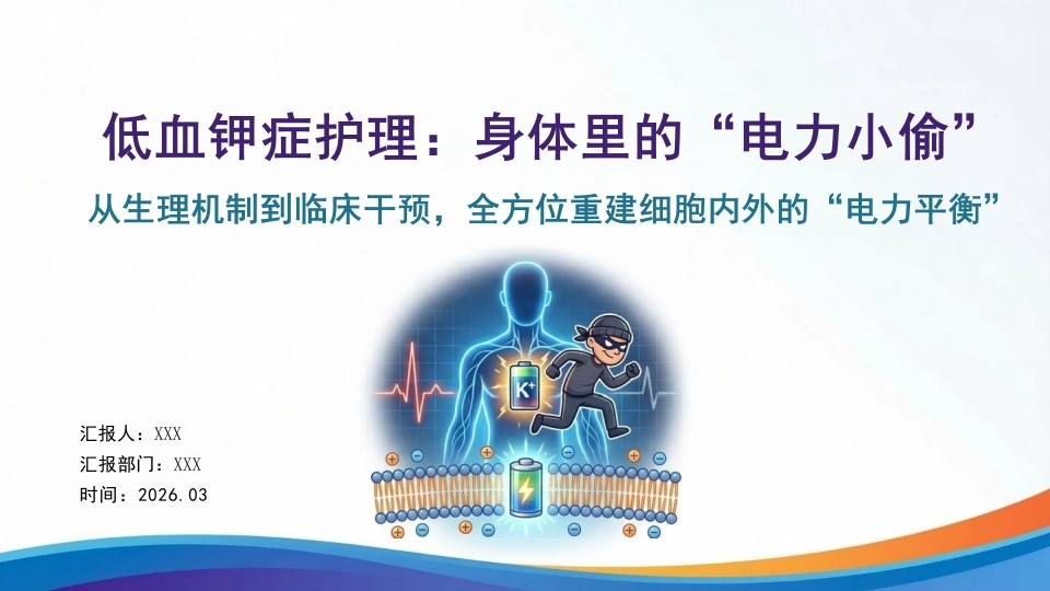 低血钾症护理：身体里的“电力小偷”