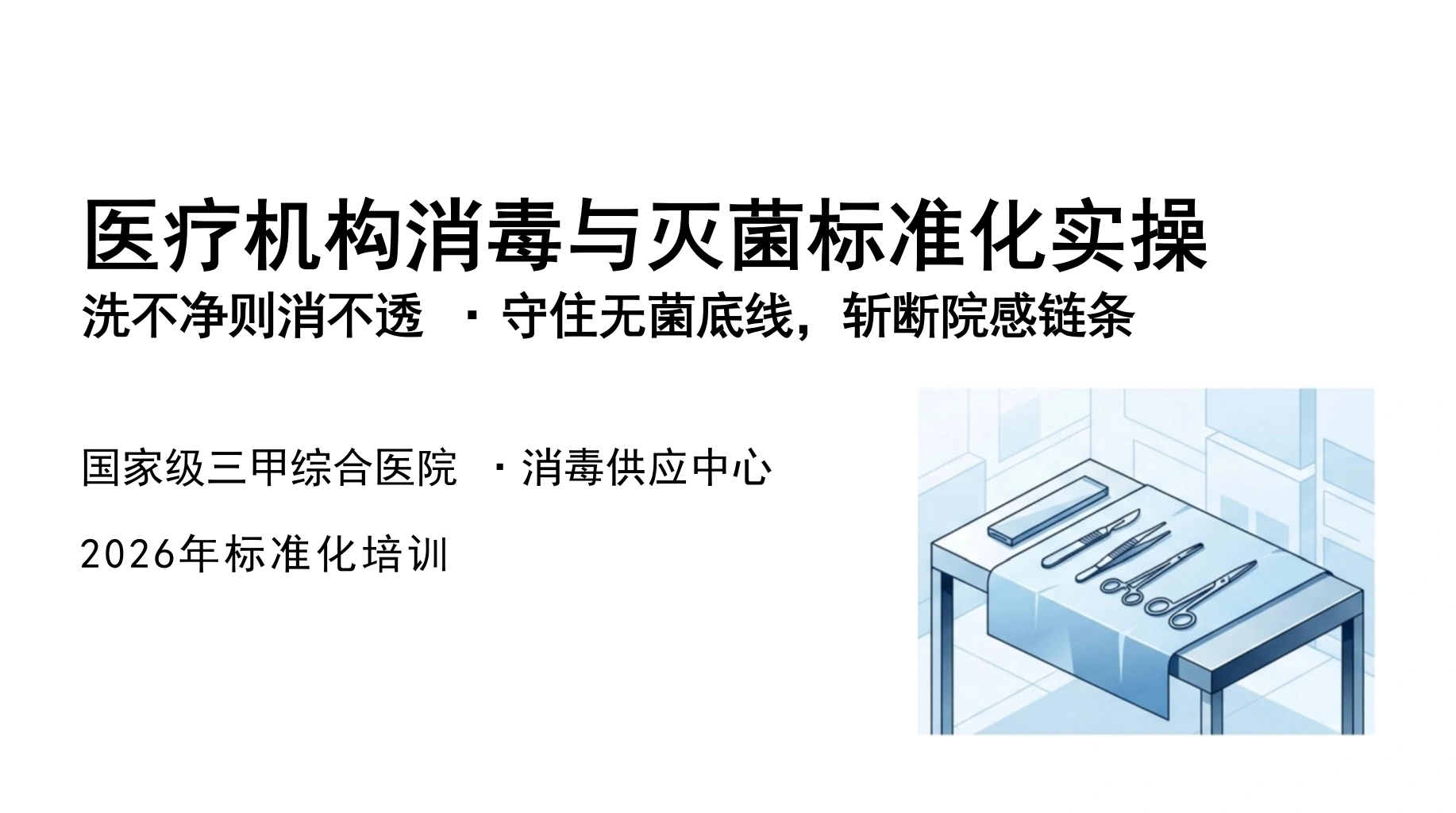 医疗机构消毒与灭菌标准化实操-医护课栈