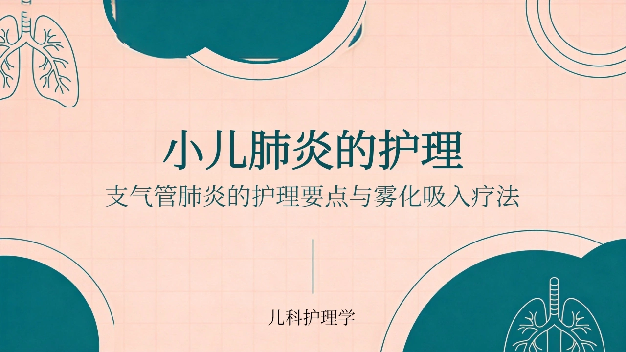 小儿肺炎的护理-医护课栈
