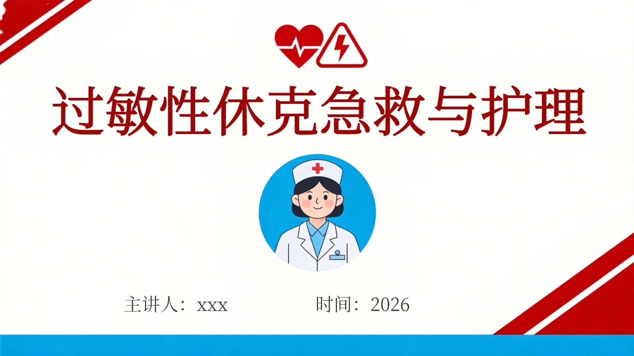 过敏性休克急救与护理35页-医护课栈